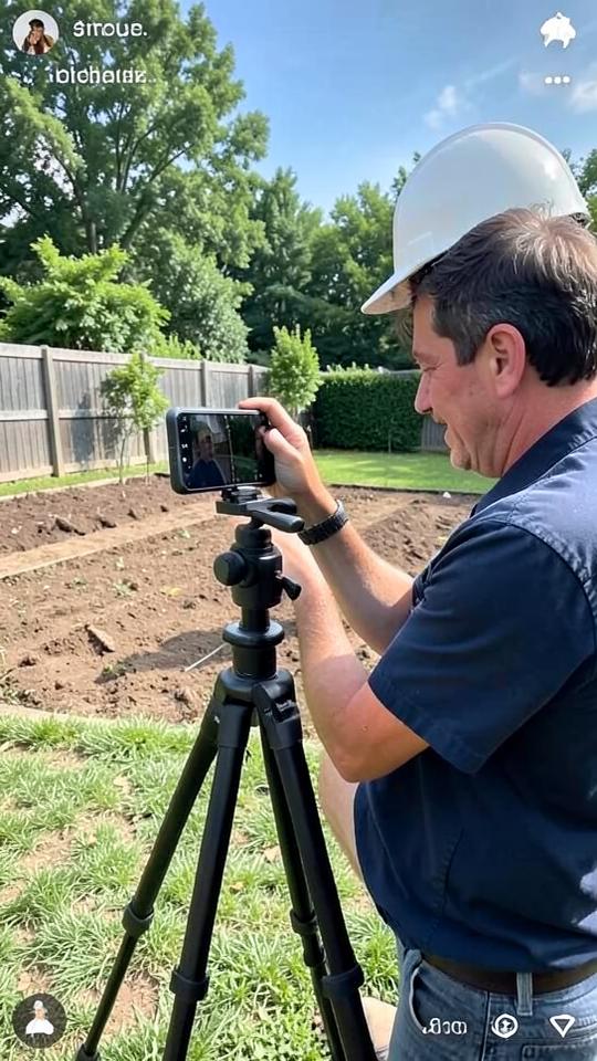 Landscaping short-form video: Filmed on a phone, posted daily